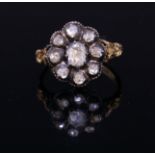 ANTIQUE DIAMOND CLUSTER RING