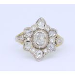 ANTIQUE DIAMOND CLUSTER RING