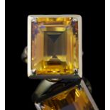 RETRO CITRINE RING