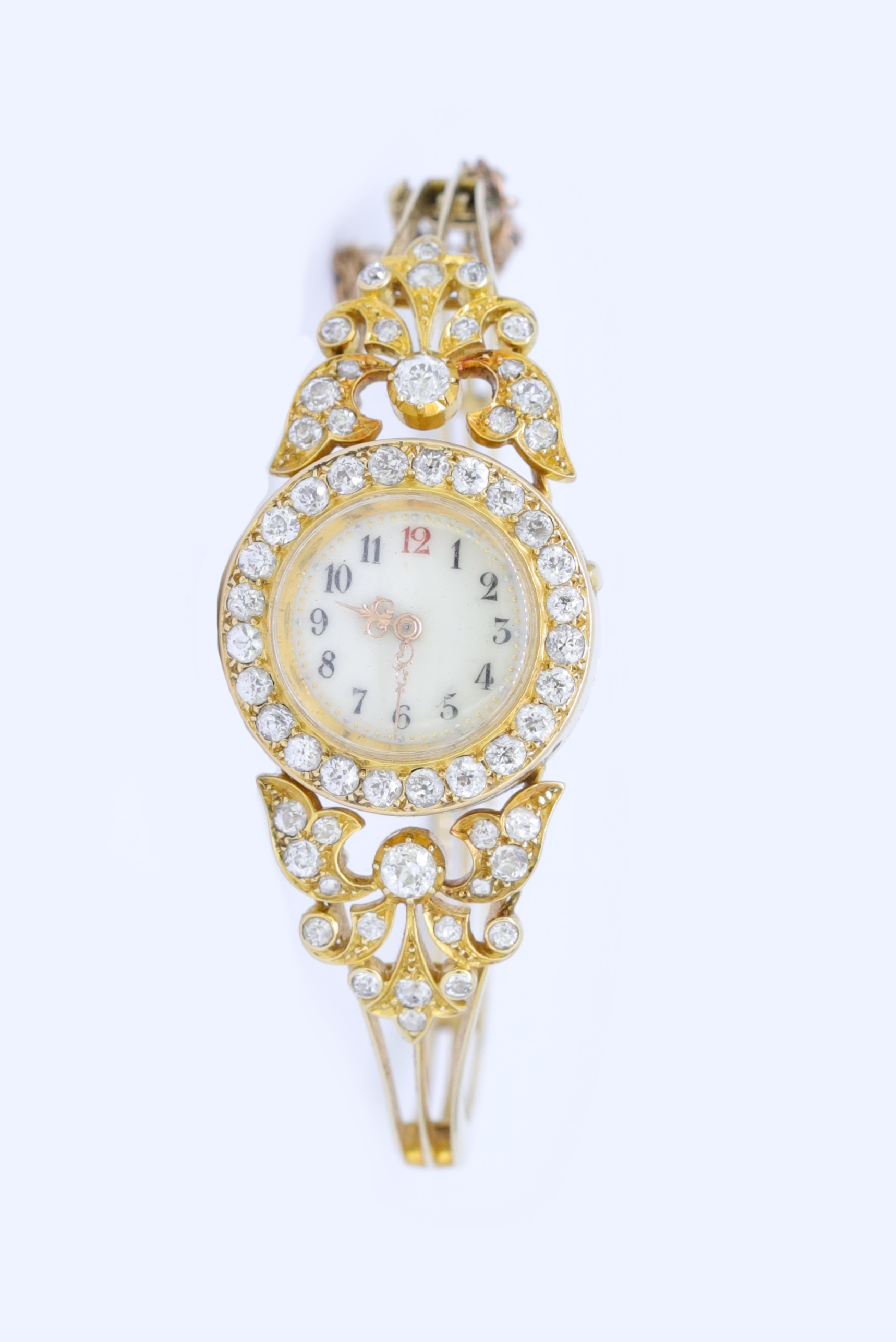 DIAMOND SET WRISTWATCH BANGLE