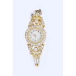 DIAMOND SET WRISTWATCH BANGLE