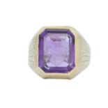 AMETHYST BISHOPS SEAL RING