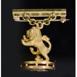 ANTIQUE LION FOB SEAL