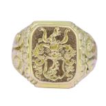 ANTIQUE ENGRAVED SEAL RING