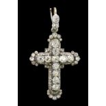 ANTIQUE DIAMOND CROSS PENDANT