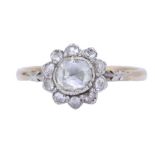 ANTIQUE DIAMOND CLUSTER RING