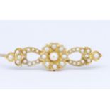 ANTIQUE VICTORIAN PEARL BROOCH