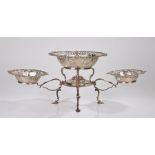 Edward VII silver table centrepiece, Sheffield 1904