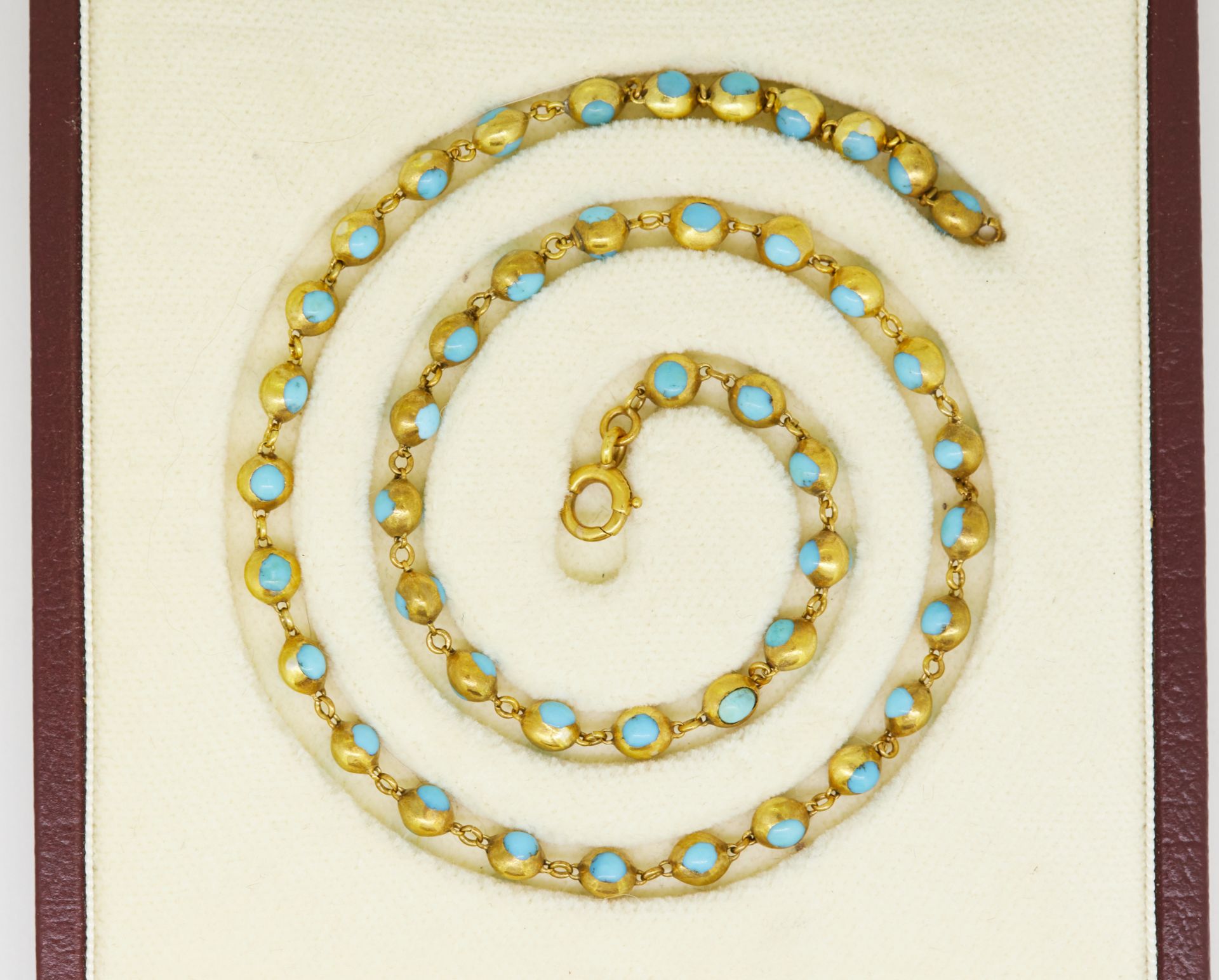 TURQUOISE LINK NECKLACE