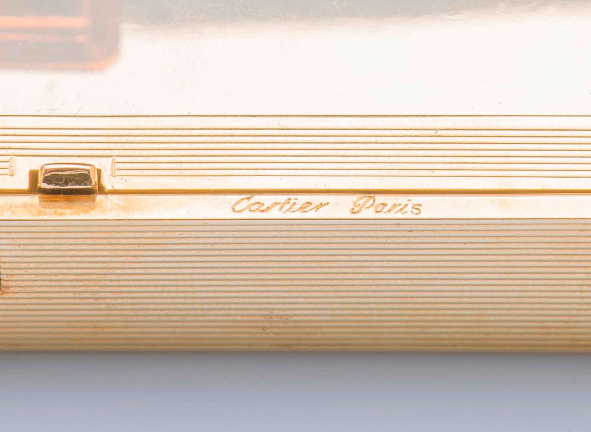 CARTIER, IMPORTANT 18 CT GOLD AND DIAMOND VANITY CASE. - Image 3 of 3