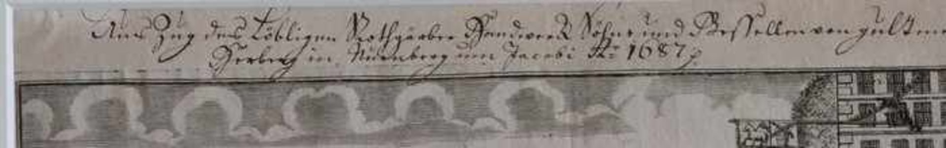 Hirschmann, ThomasE.17.Jh. Nürnberg, zugeschr., handschriftlich bez. "Auszug des Löbigen - Bild 2 aus 2