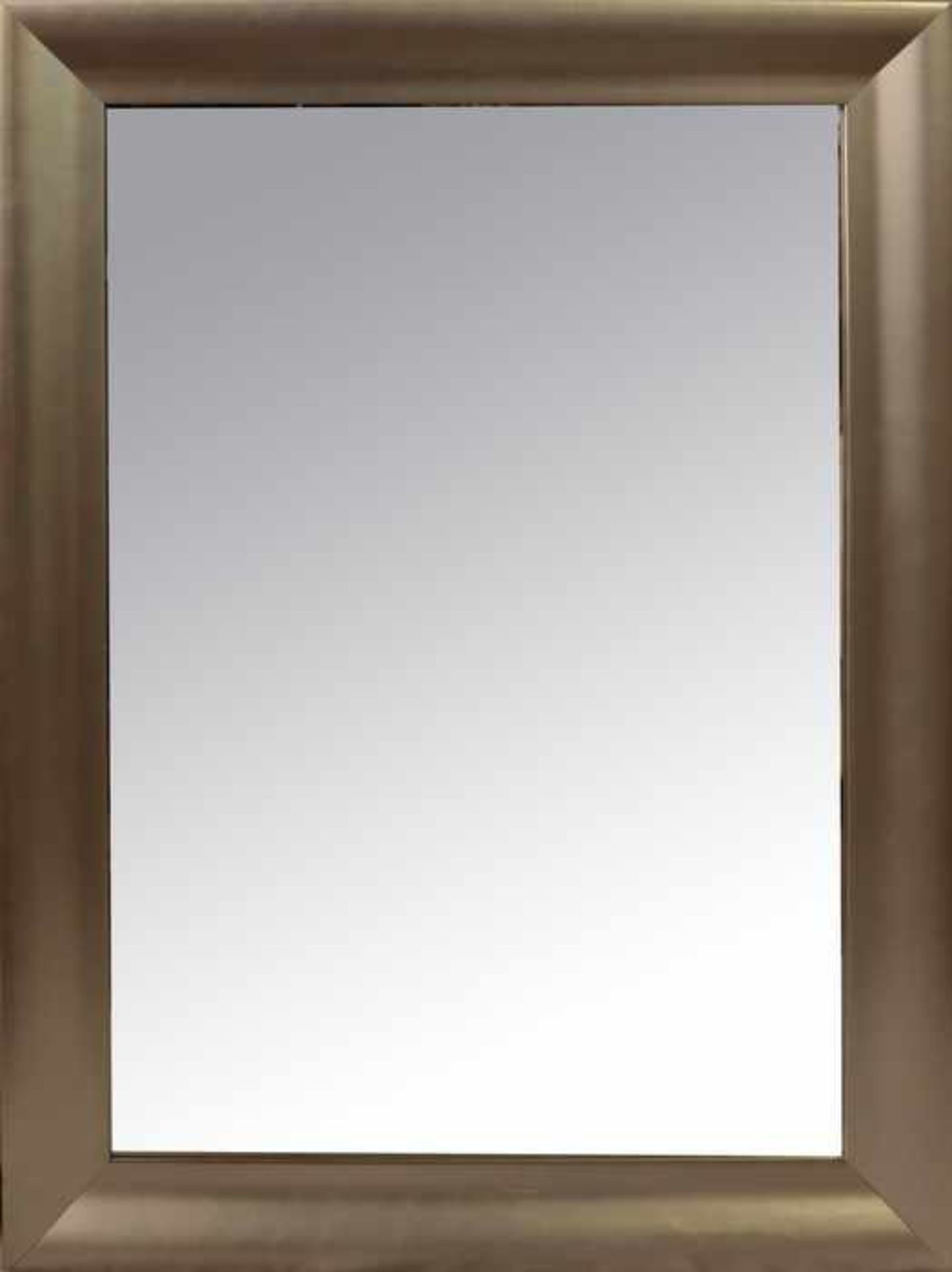 Wandspiegelsilberfarbener Rahmen, facettiertes Glas, rechteckige Form, ca. 62x83cm- - -20.00 %