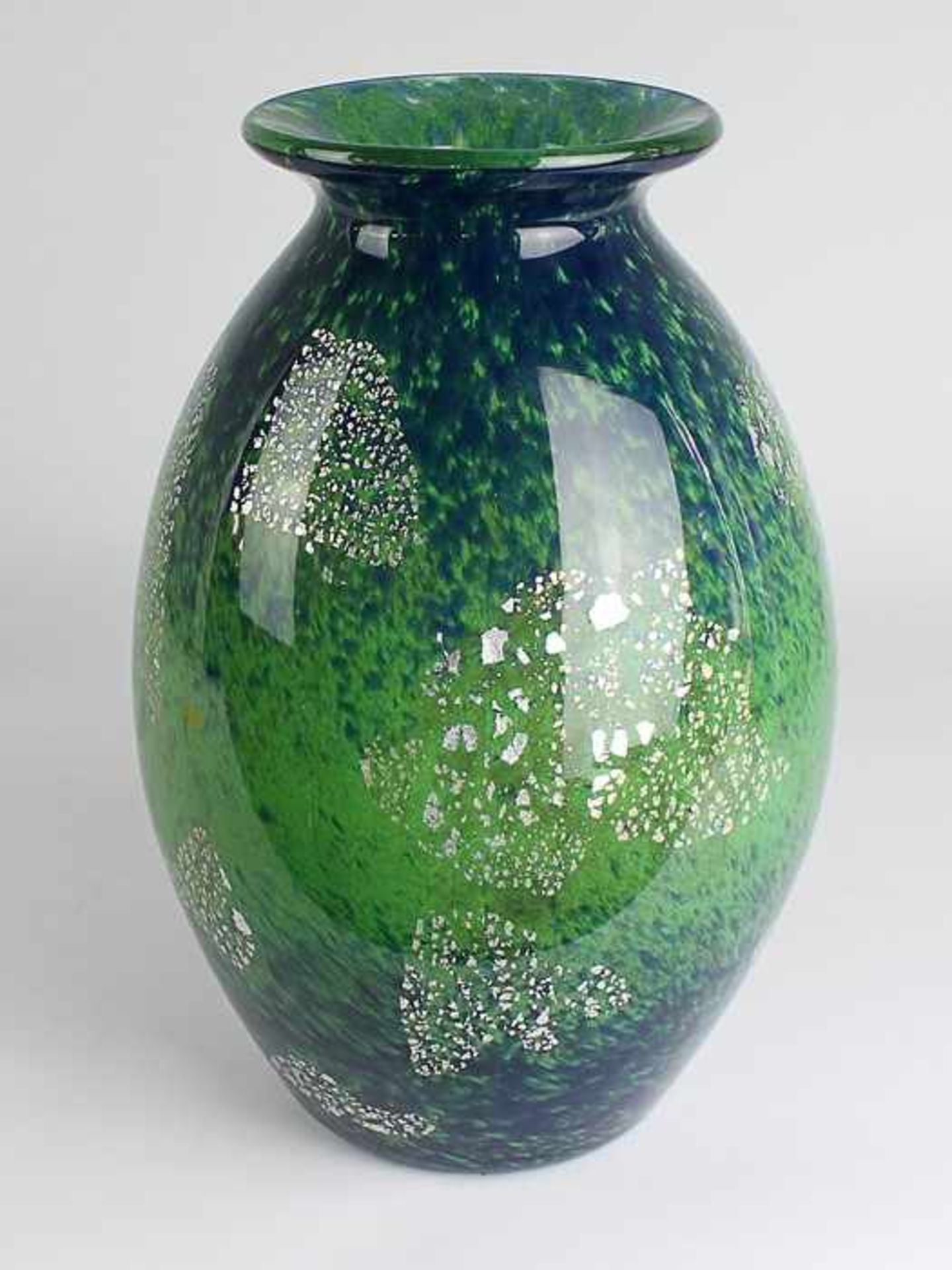 Delatte - Vaseab 1912, Art déco, André Delatte, Nancy, Frankreich, farbloses dickw. Glas, runder