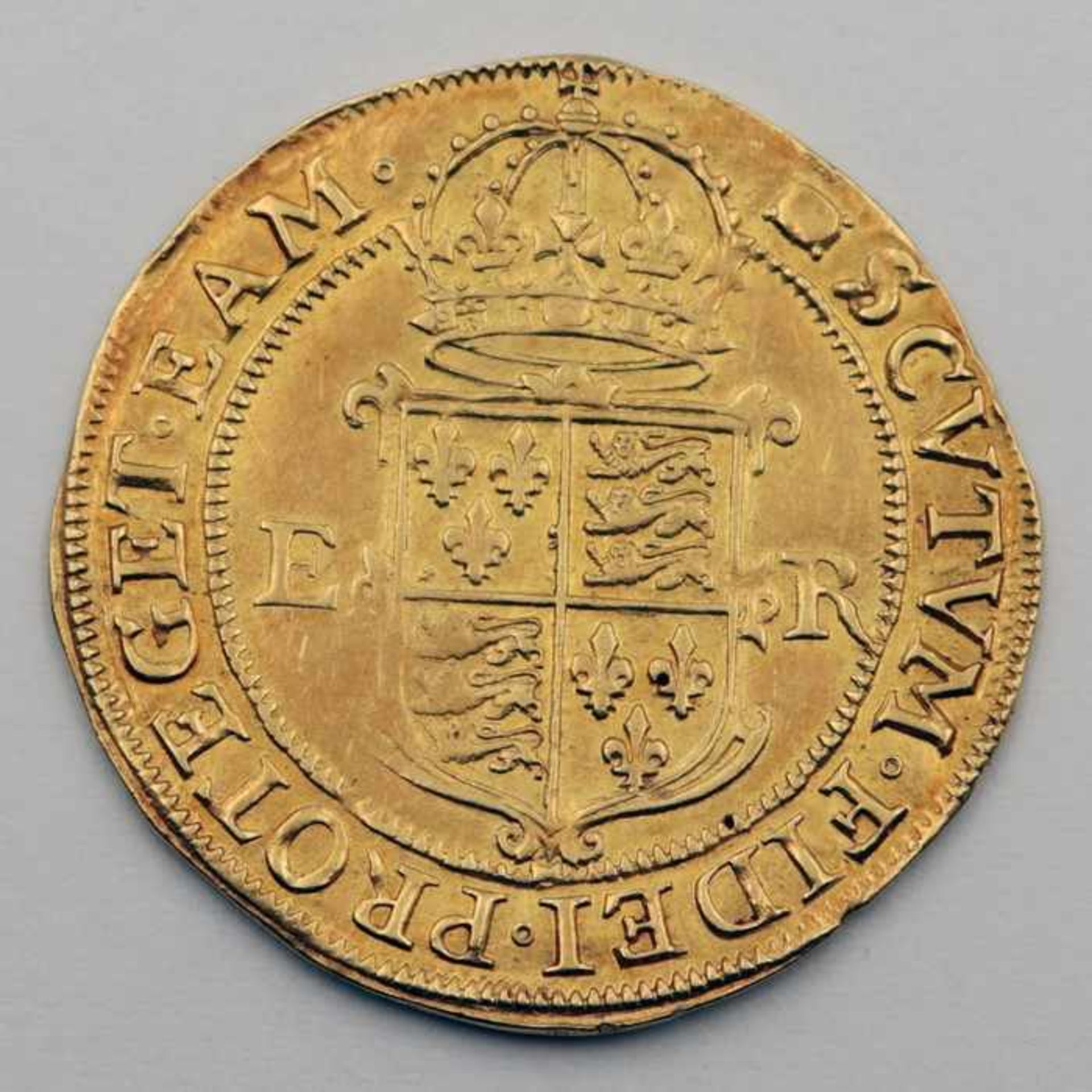 Goldmünze - EnglandElisabeth I 1558 - 1603, Gold Pound, o.J., Gewicht ca. 11.20 g, D .ca.37,5 mm, - Image 2 of 2
