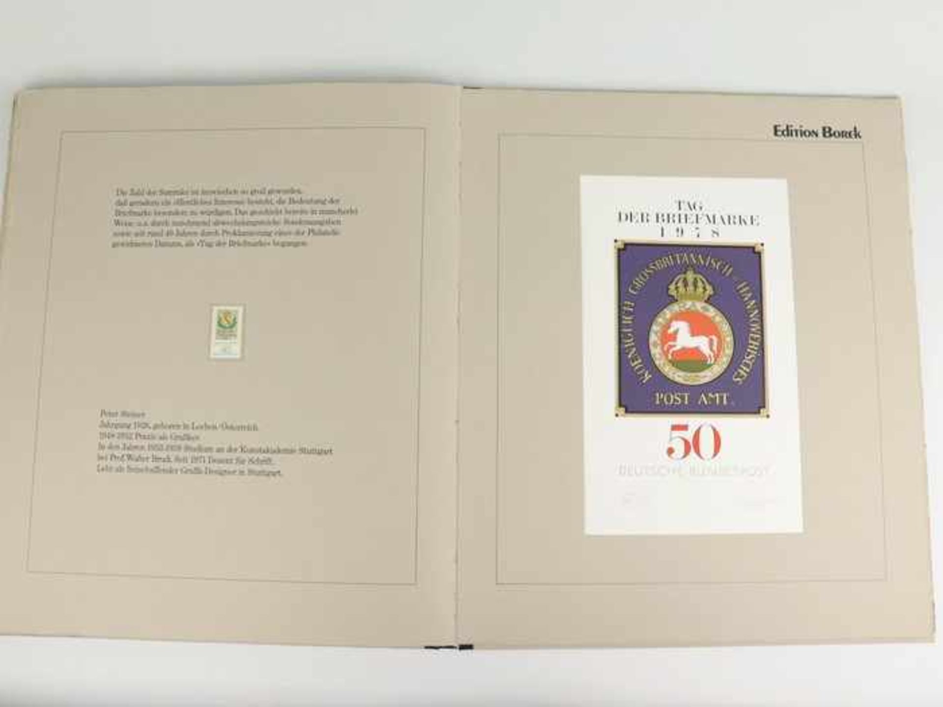 Borek, Henning (Hg.)"Edition Borek - Briefmarken Graphik 78", Braunschweig Eigenverlag 1978, 12 - Bild 4 aus 4