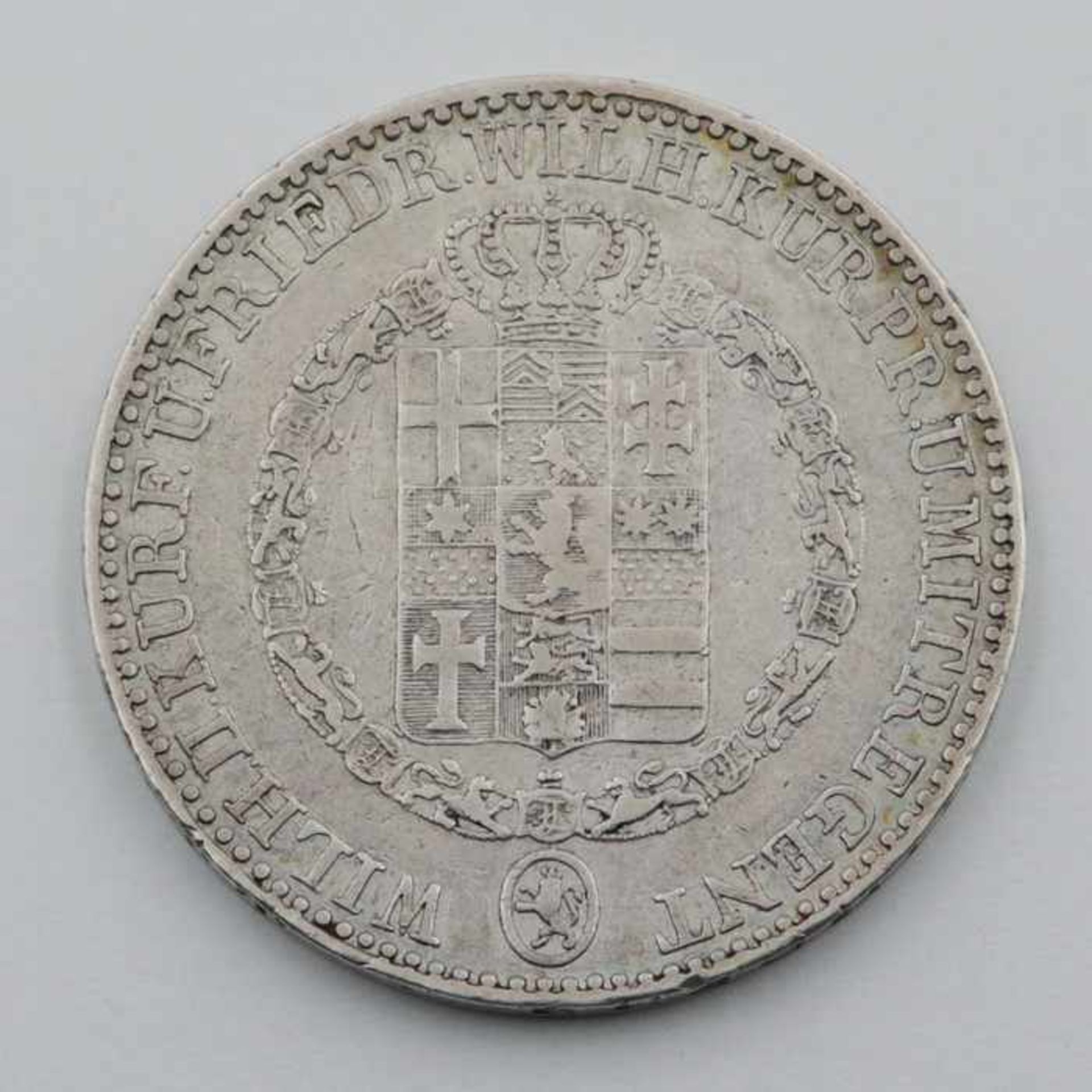 HessenSilbermünze, 1 Taler, 1841, Kurfürstentum Hessen, Wilhelm II. u. Friedrich Wilhelm, ss,