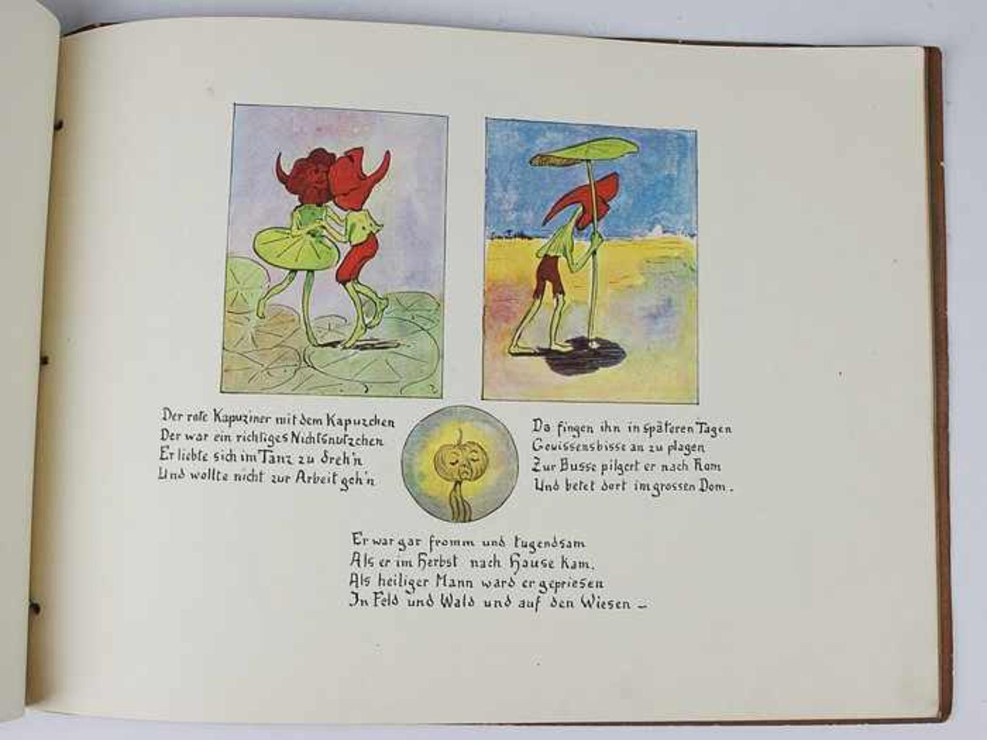 Kager, Erica von"Ein Blumenbuch", Zürich/Leipzig/Wien Amalthea-Verlag 1922, 12 einseitig bedruckte - Bild 4 aus 4