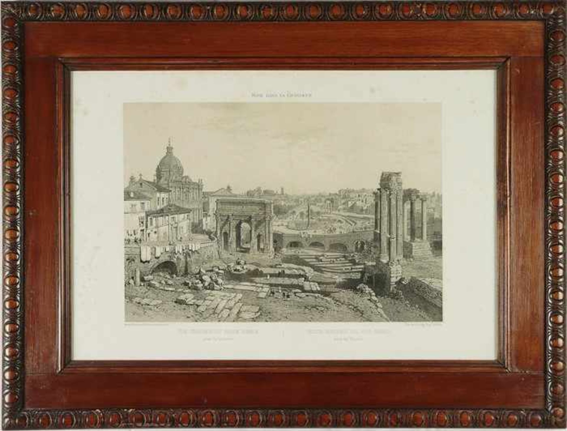 Ciceri, Eugene - Rom"Ansicht des Forum Romanum", Litho. n. Félix Benoist, bez. "Rome dans sa