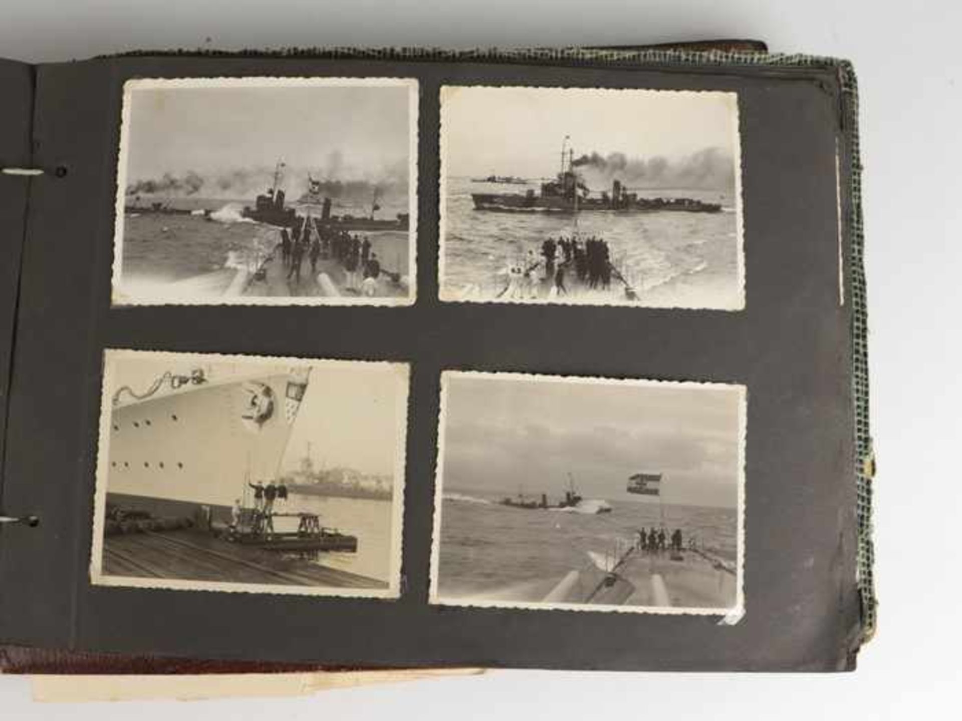 Nachlass - Kriegsmarine2x Fotoalben d. Bootsmannsmaats Arno Batz, 1x "Mit dem Kreuzer Köln nach - Bild 3 aus 8