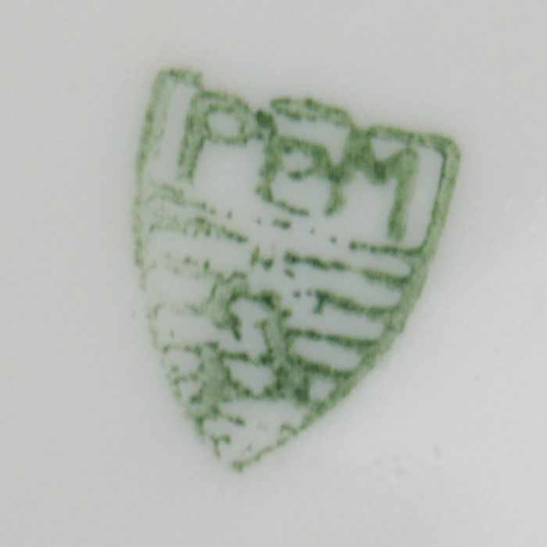 Burgau - Konvolutca. 1901-29, grüne Stempelmarke, Jugendstil, 3 St, Form "Glatt", Dekor " - Bild 2 aus 2