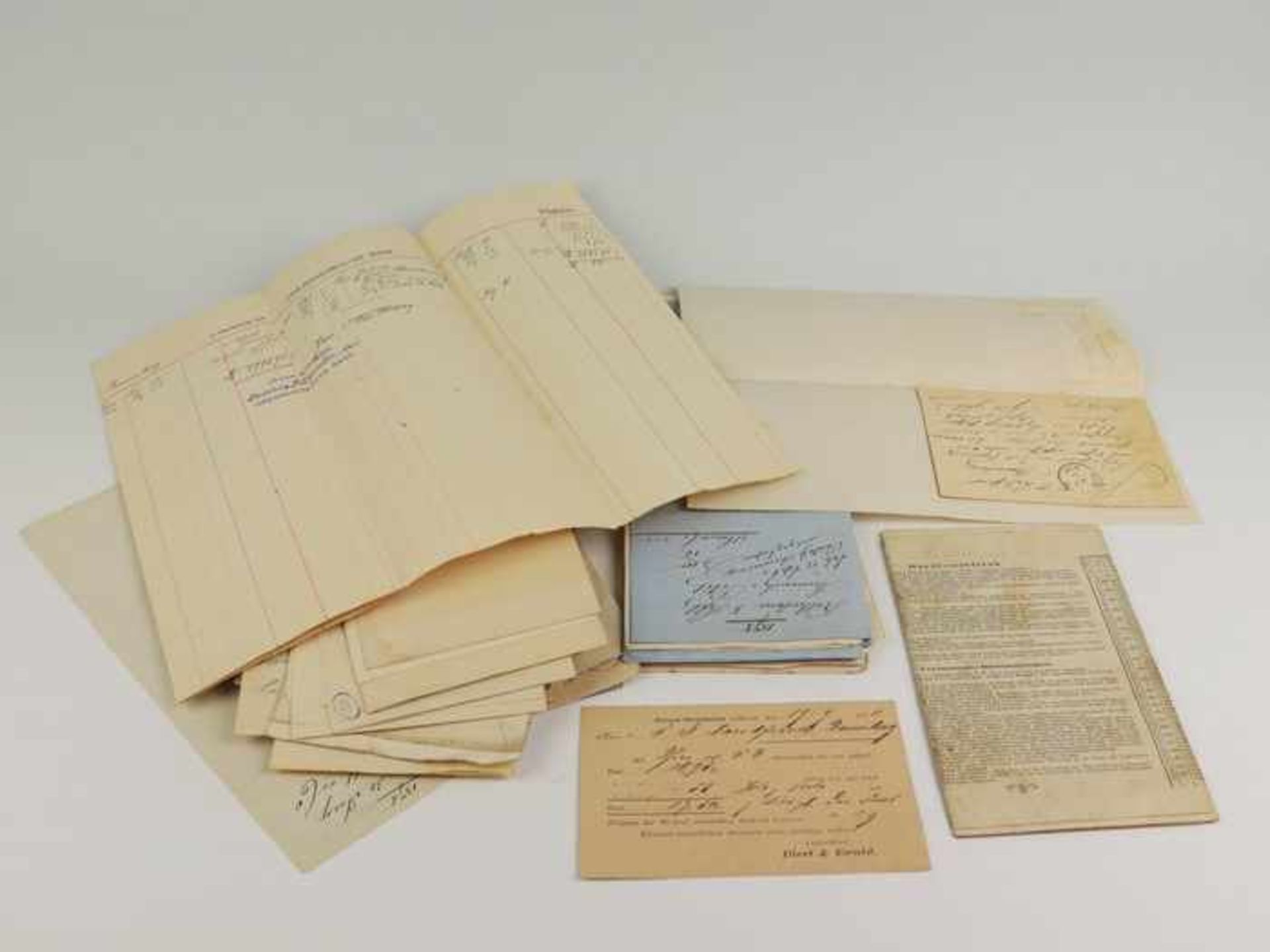 Briefe u.a. - Konvolut19. Jh., ca. 80 St., München, Antwerpen, Amsterdam, Rotterdam, Bremen,