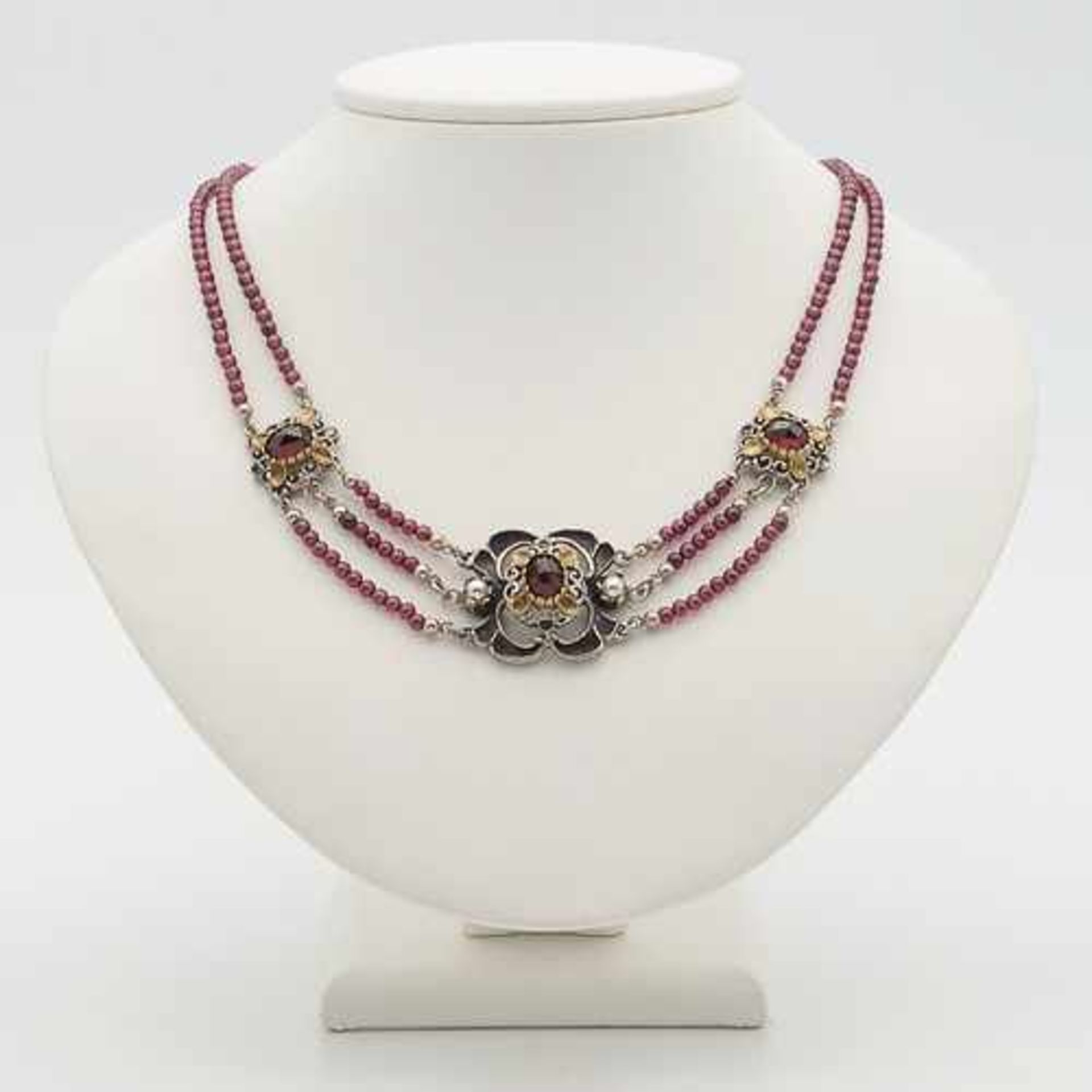 Trachtenschmuck - Granatcollier