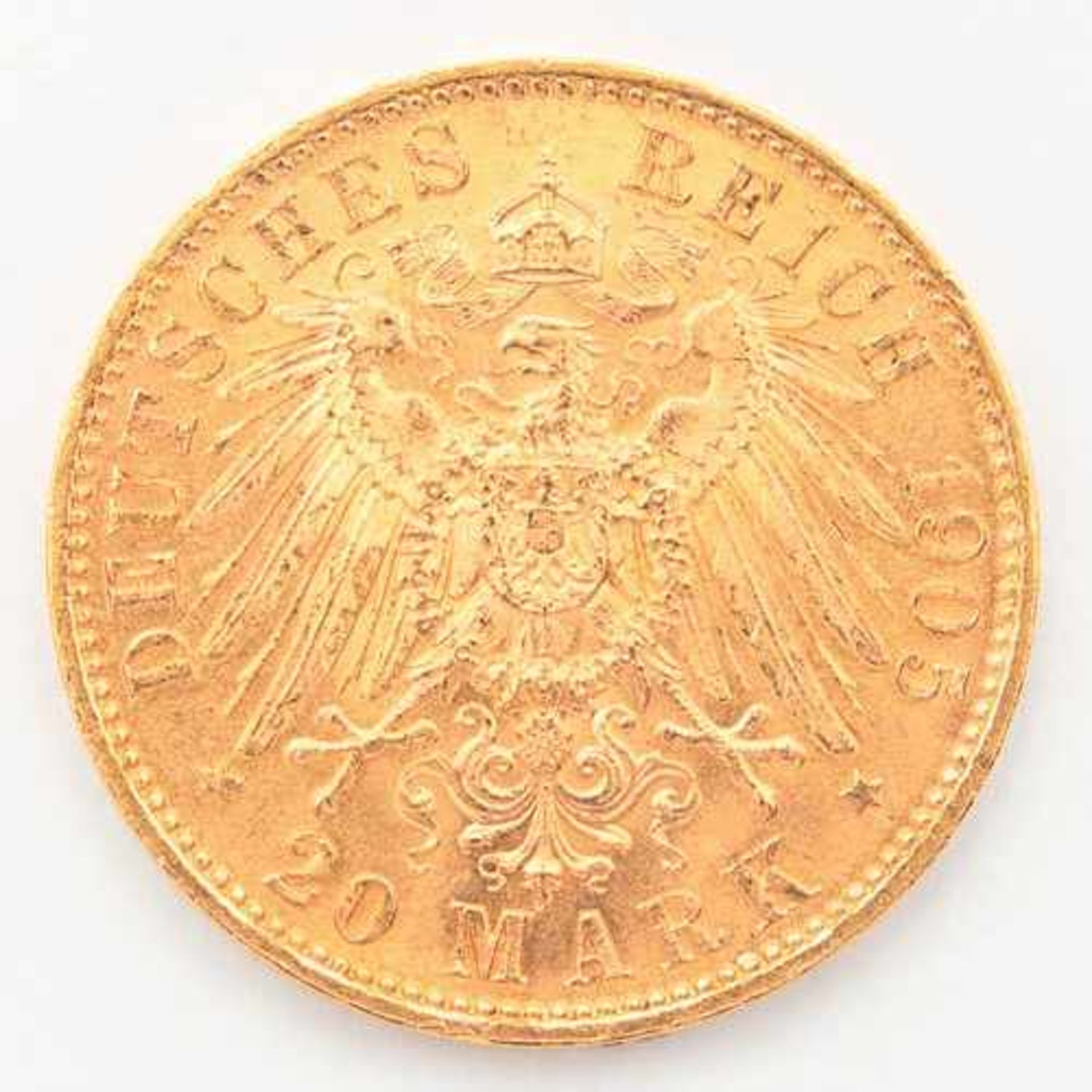 Goldmünze Sachsen - 20 Mark - Bild 2 aus 2