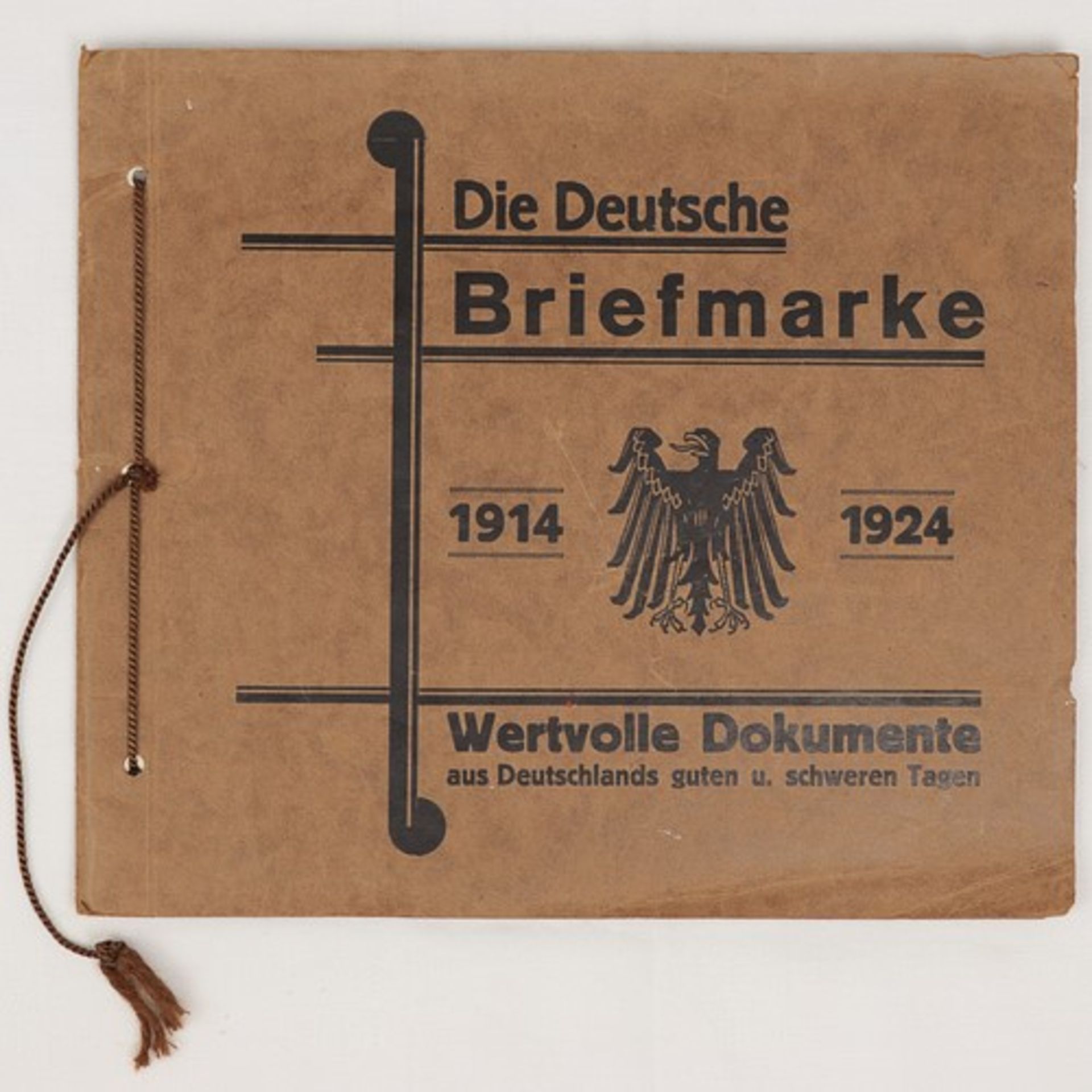 Album - Dt.Reichum 1915/25, "Die Deutsche Briefmarken 1914-1924", versch. Marken, Germania,