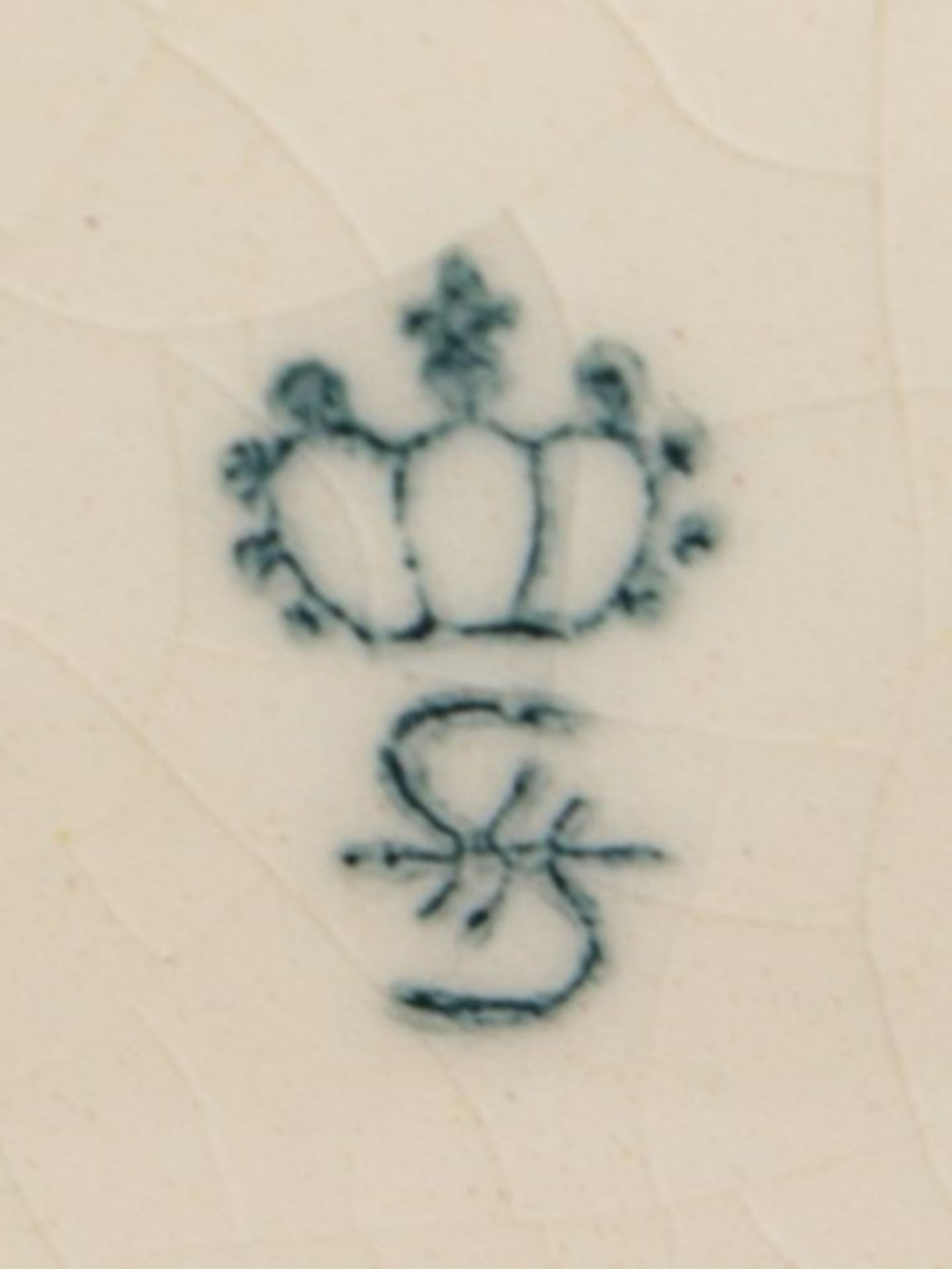 Sitzendorf - FigurStempelmarke, Steingut, vollplast. Figur eines schreitenden Löwen auf - Image 7 of 7