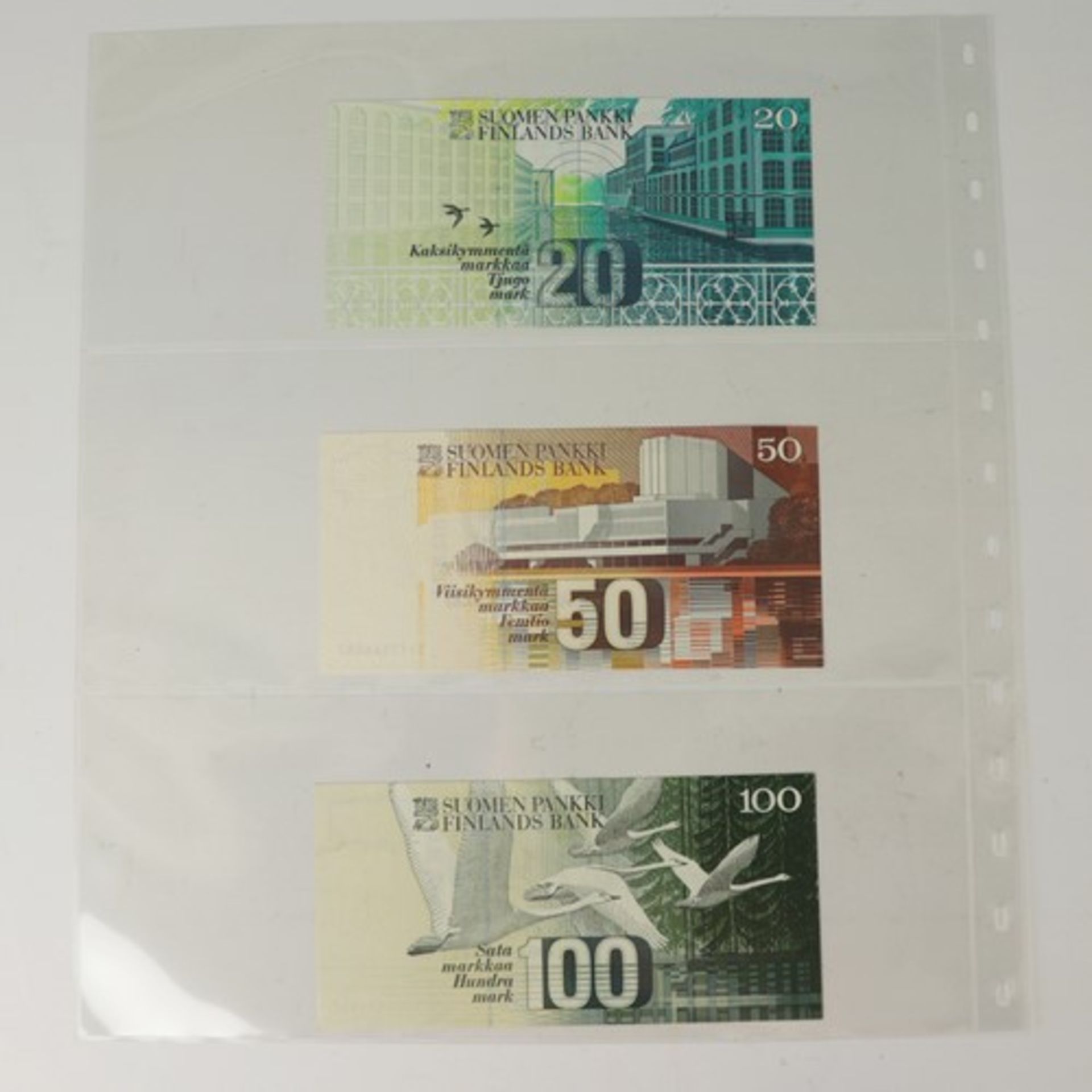 Banknoten - Weltca. 30 St., um ca. 1970/90, Libanon Livres, Finnische Mark, Chinesische Yuan, - Image 4 of 5