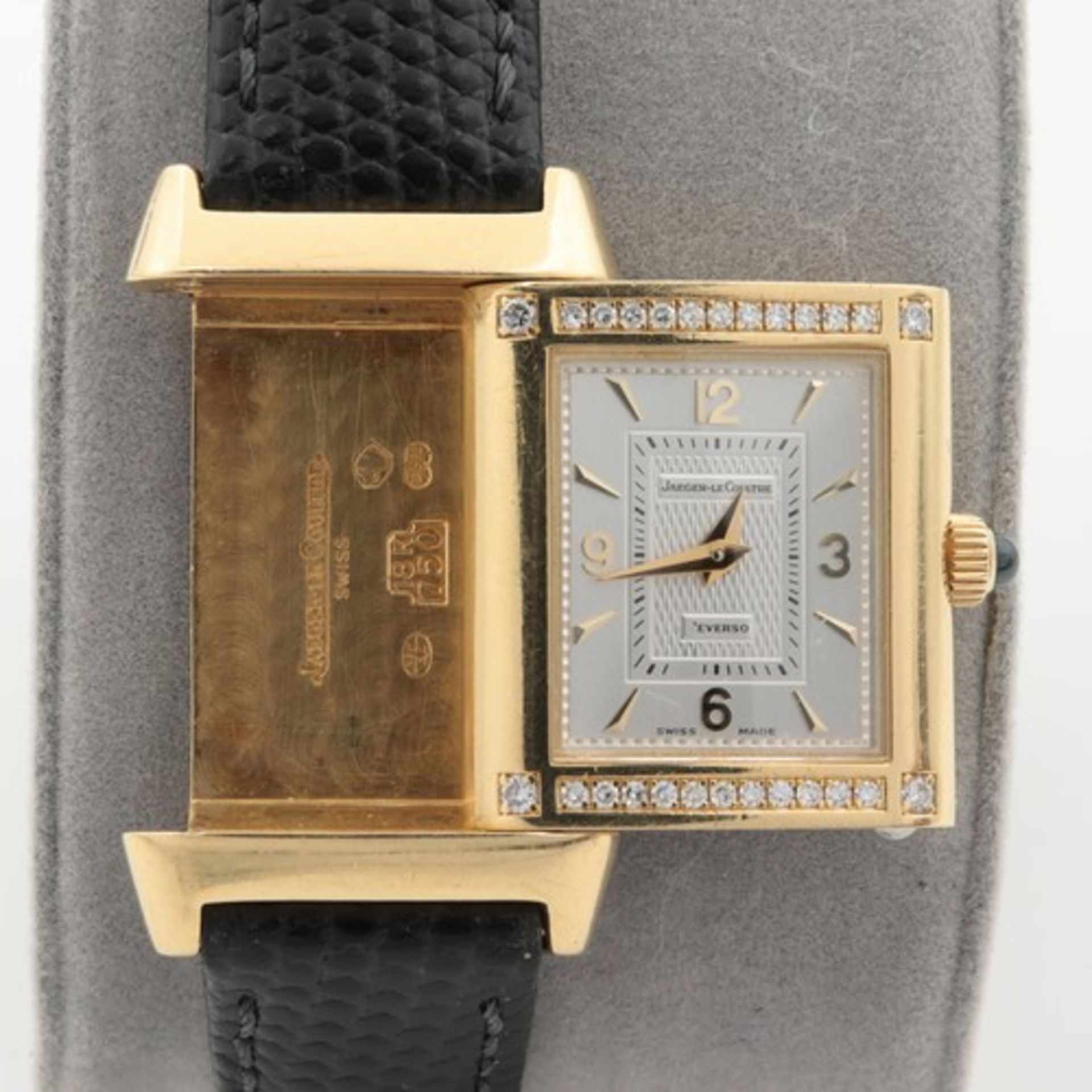 Jaeger-leCoultre - DamenarmbanduhrSchweiz, GG 750, elegante Reverso, Gehäusenummer der Uhr: "265. - Bild 14 aus 21