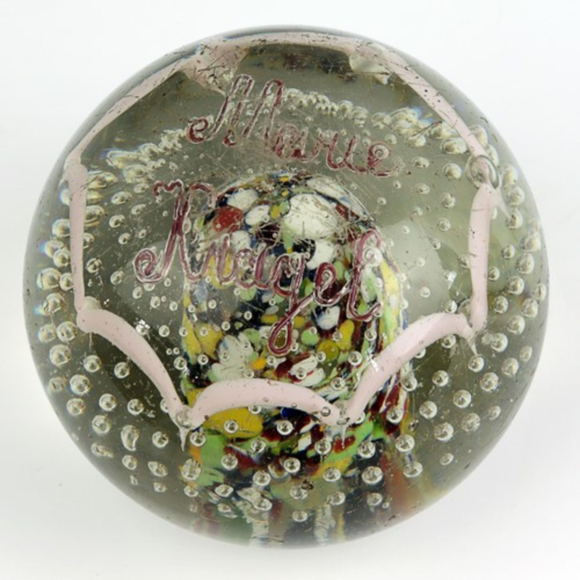 Konvolut1990/2000, 3 St., Zwiesel, Bayrischer Wald, u.a., 2 Paperweights u. 1 Vase, untersch. Formen - Bild 2 aus 4