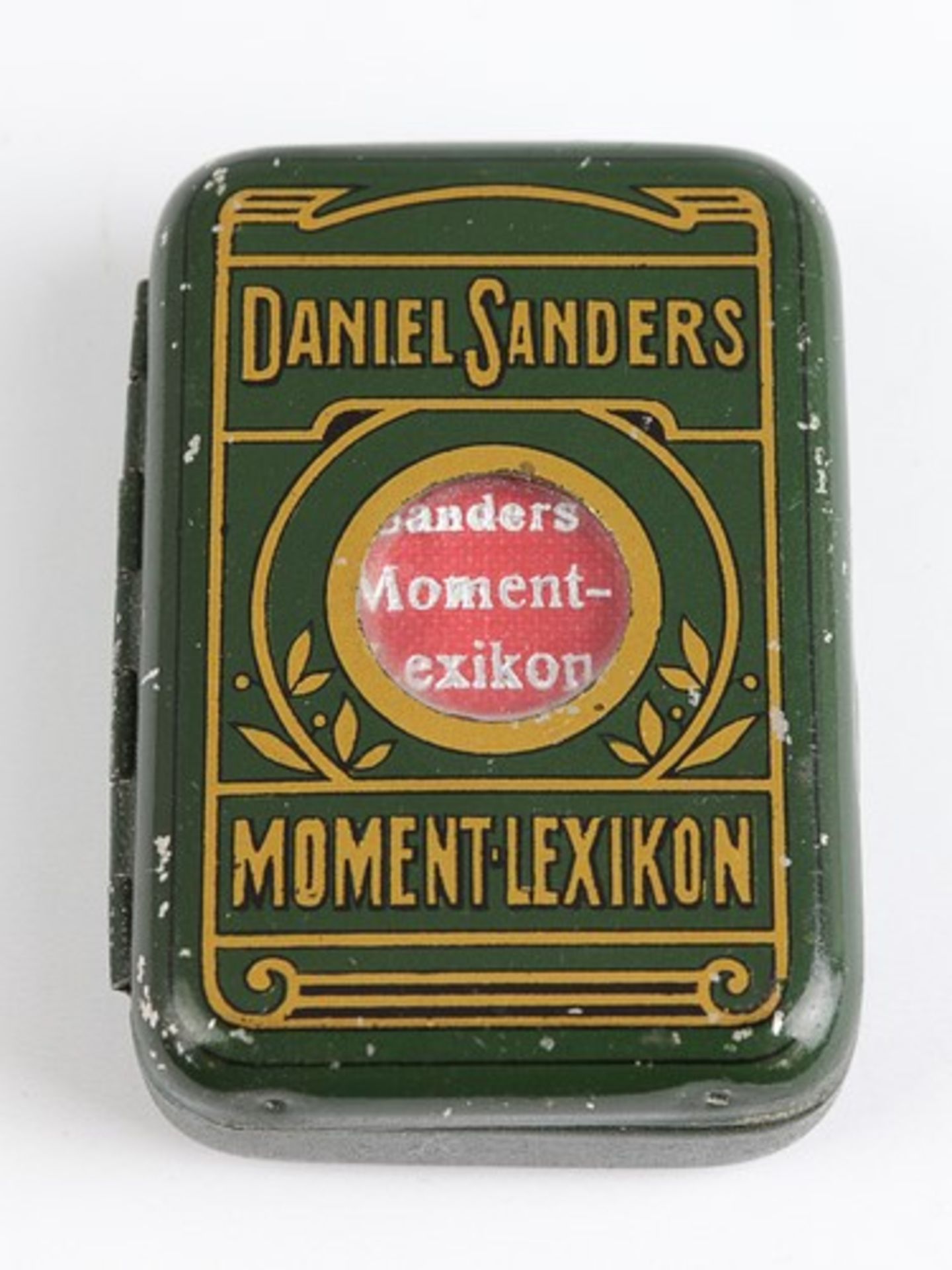 Daniel Sanders Moment-Lexikon und Fremdwörterbuchoriginelles 2-spaltiges Miniaturbuch, in ohne die