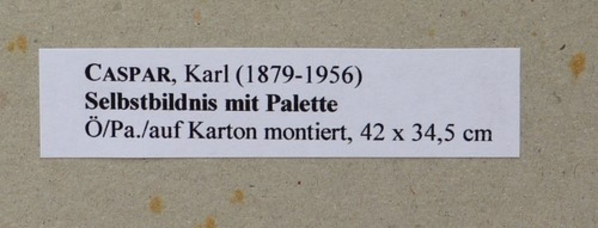 Caspar, Karl1879 Friedrichshafen - 1956 Brannenburg/Inn, dt. Maler, Studium a. d. Kunstakademie in - Bild 6 aus 7