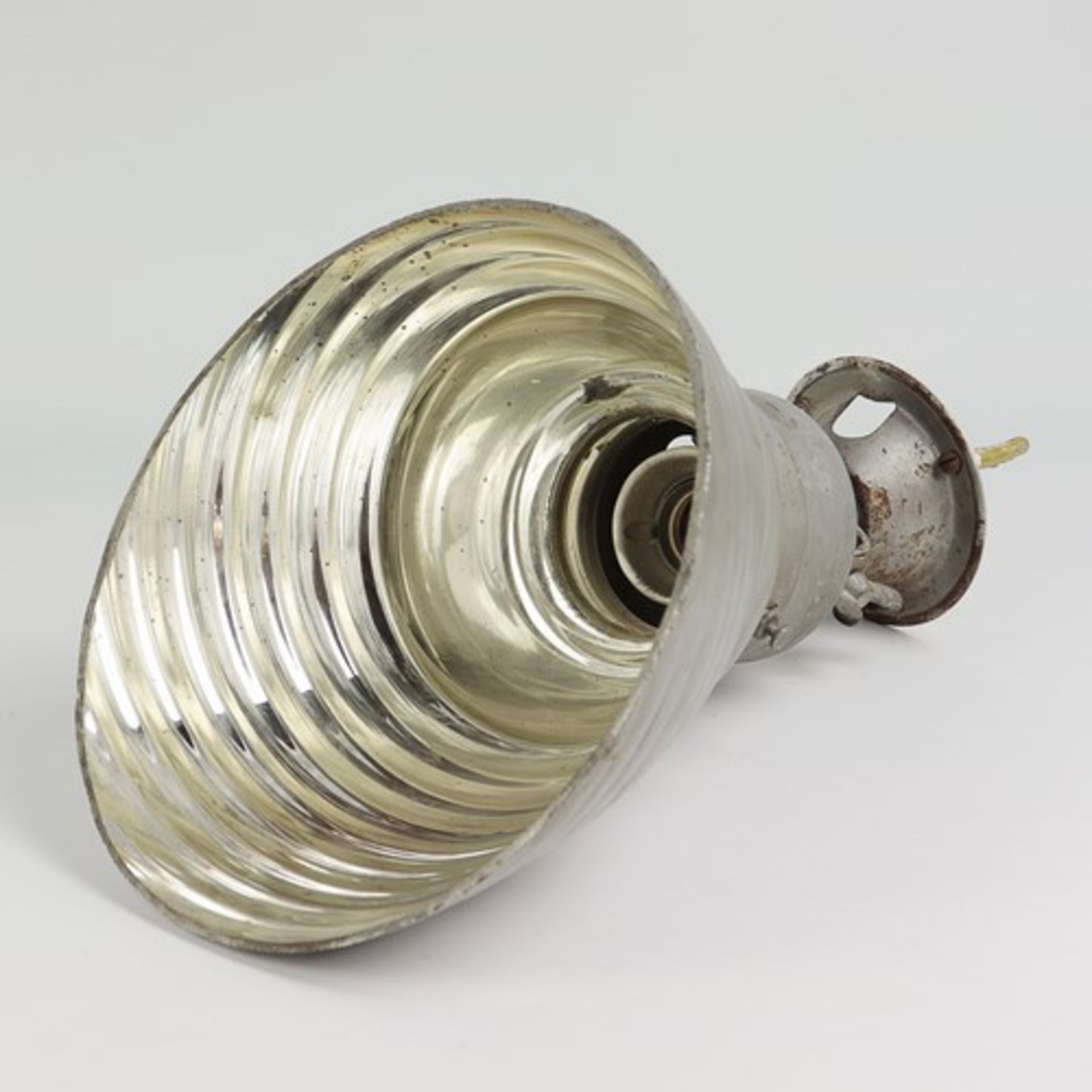 Industrielampe - Zeissum 1930 Berlin, Deckenlampe gem. Zeiss Ikon J.S.5 A8, Metall/Glas, einflammig, - Bild 2 aus 4