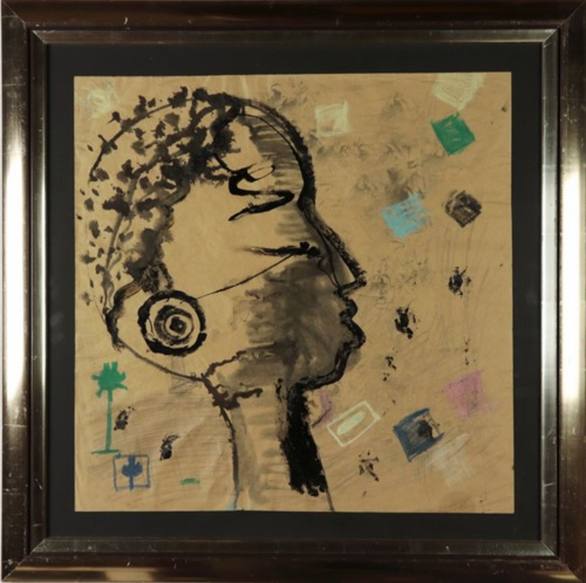 Shayama, Kamalzeitgenössischer Künstler, 2008 1. Ausstellung in New York, "Kopf einer jungen