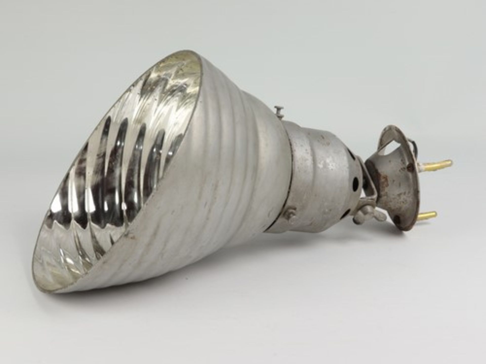 Industrielampe - Zeissum 1930 Berlin, Deckenlampe gem. Zeiss Ikon J.S.5 A8, Metall/Glas, einflammig,