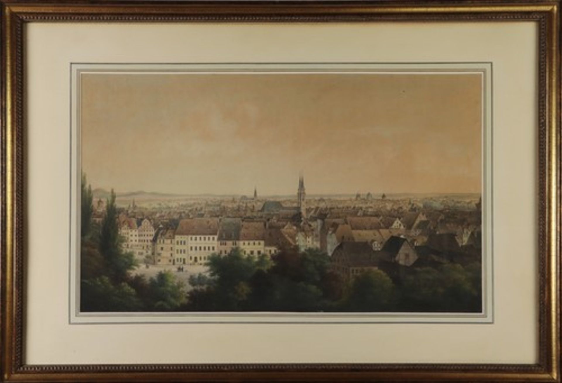 Nürnberg - GesamtansichtNürnberg - Aussicht von der Kaiserburg Richtung Innenstadt, mit Blick auf