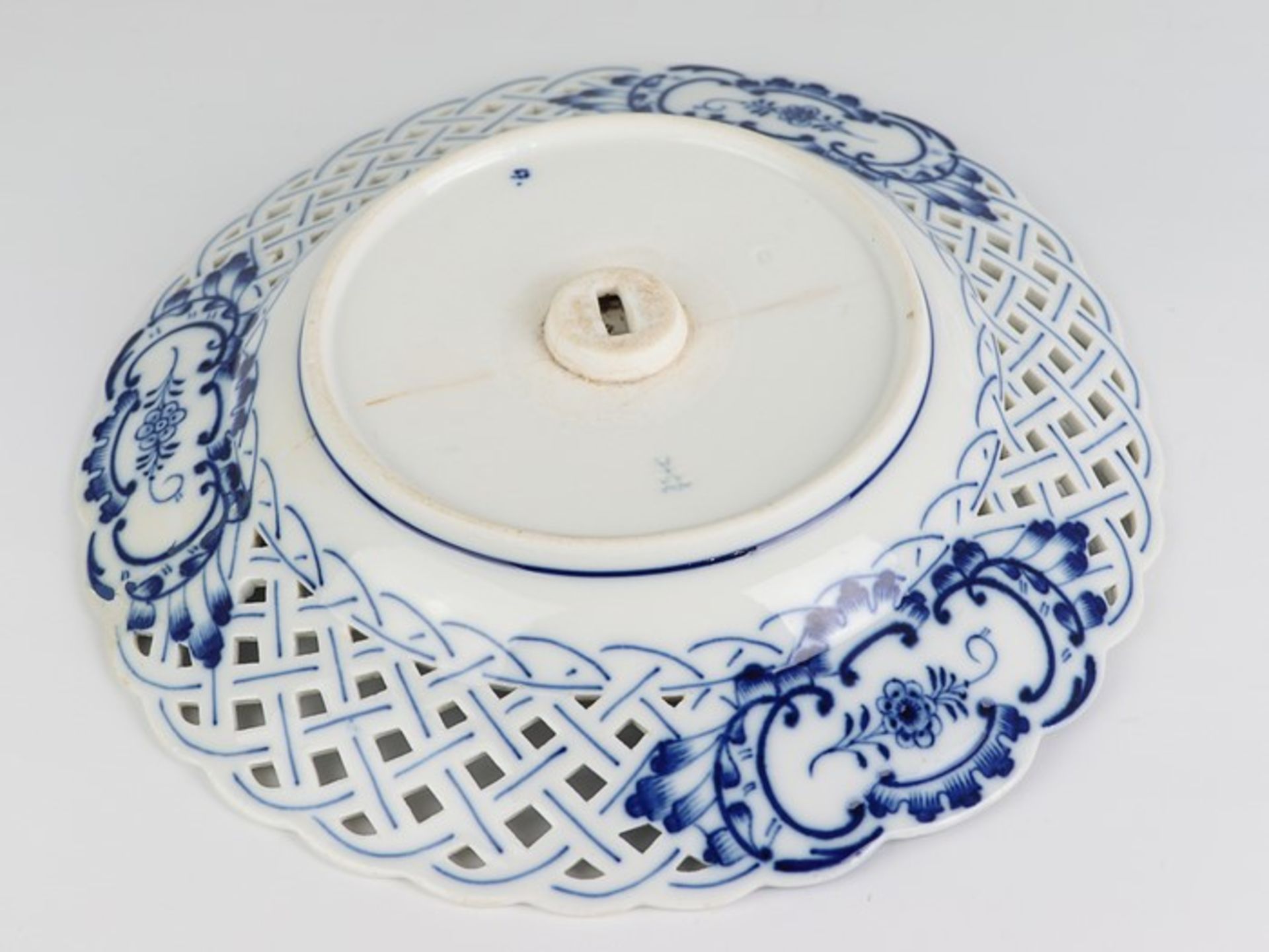 Meissen - Konvolut1850-1924, blaue Knaufschwerter, 2x 4. Wahl, 3 St., Dekor "Blaues - Bild 3 aus 5