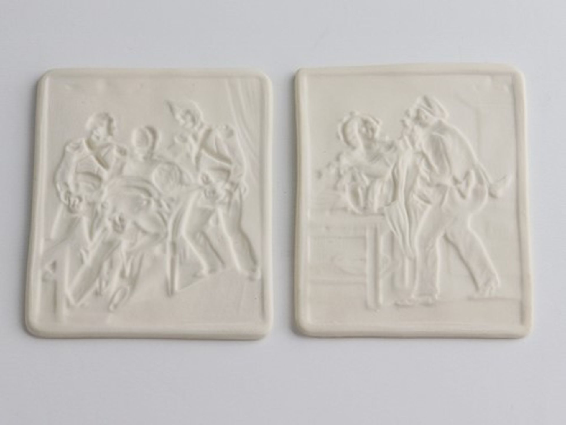 Erotica - Lithophanien5 St., in lithografierter Pappschachtel, ca. 5 x 4 cm - Bild 3 aus 4