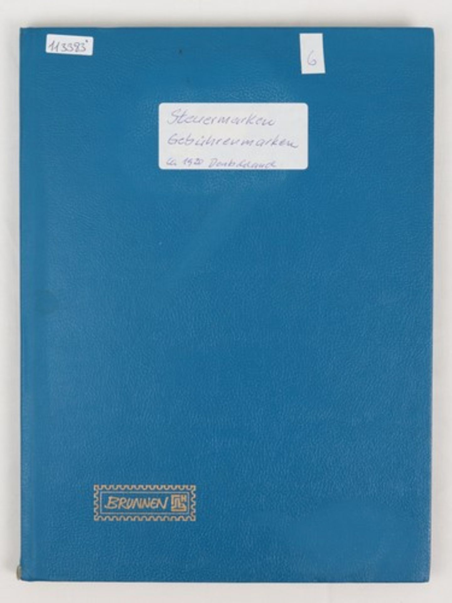 Album - Dt.Reichum 1920, Steckalbum, Steuer und Gebührenmarken, darunter Einkommensteuer, u.a.