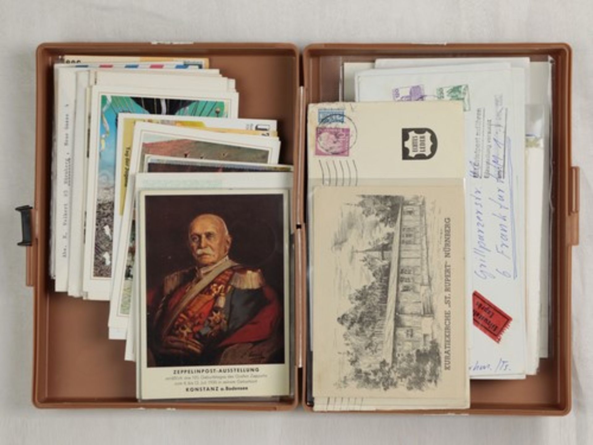Konvolut - Deutschland/Weltab ca. 1950, Briefe, Postkarten, Ganzsachen, Einschreiben, Luftpost, 1x - Bild 2 aus 2