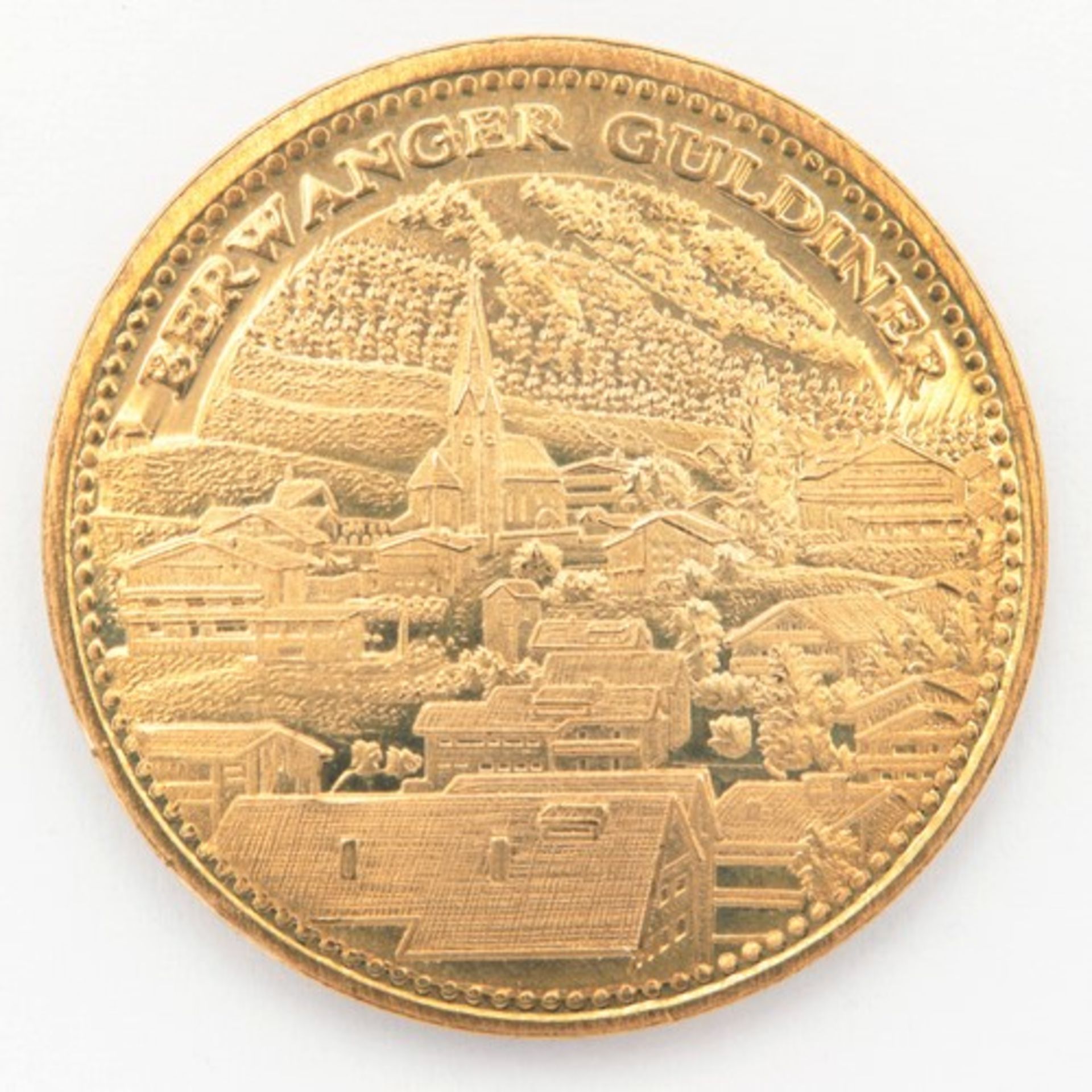 MedailleMillenium 2000, av. bez. Berwanger Guldiner mit Ansicht von Berwang, rv. bez. 2000 mit - Bild 2 aus 2
