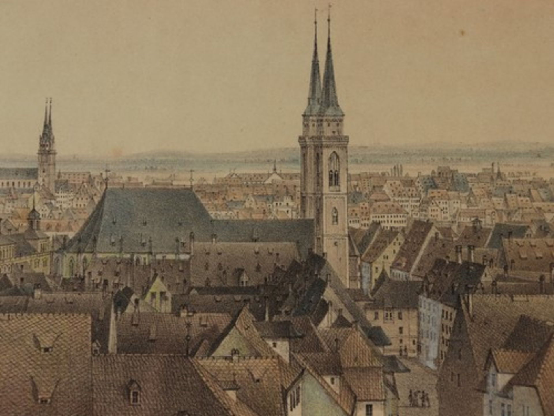 Nürnberg - GesamtansichtNürnberg - Aussicht von der Kaiserburg Richtung Innenstadt, mit Blick auf - Bild 3 aus 3