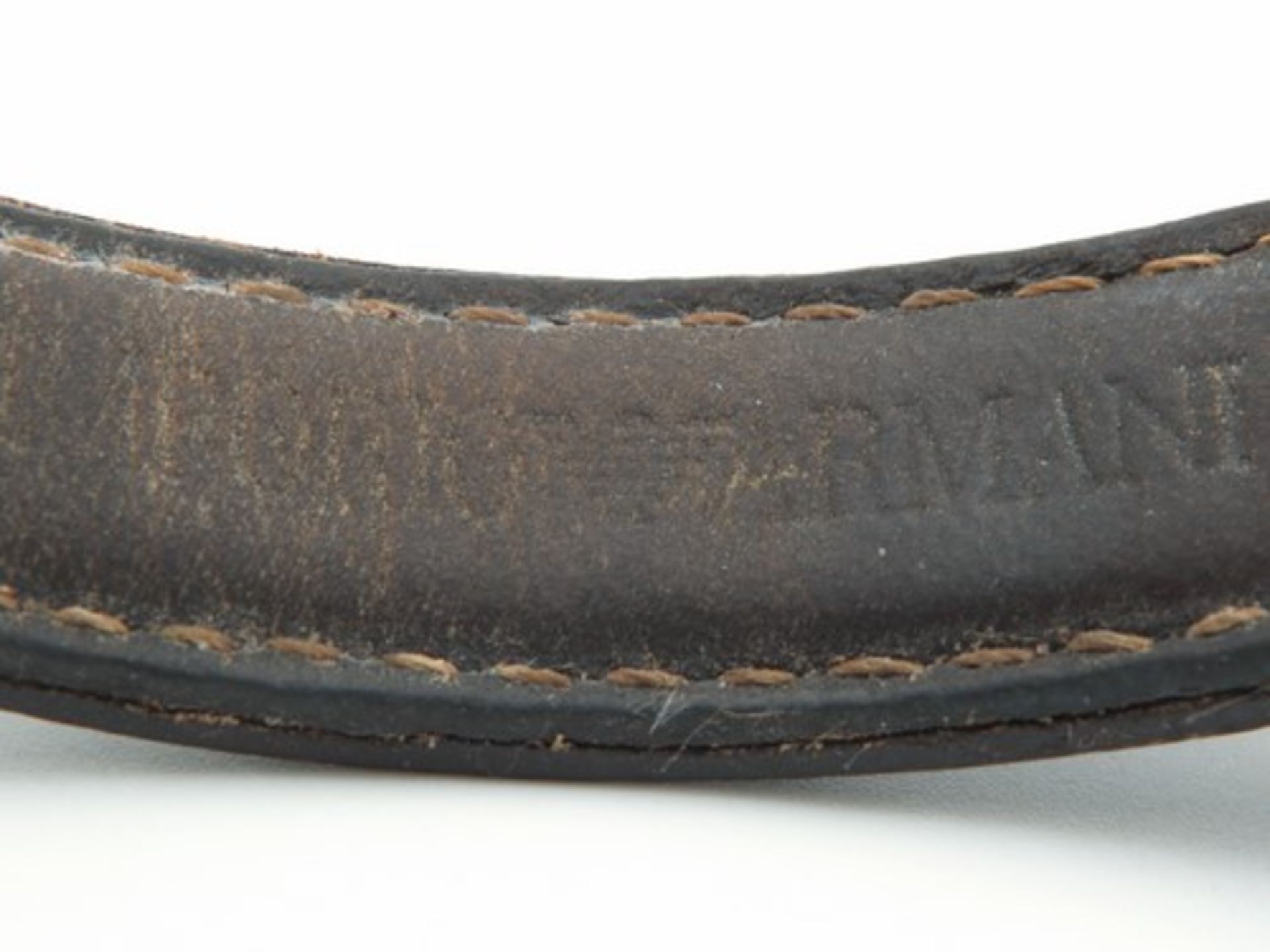 Emporio Armani - HerrenarmbanduhrEdelstahl, rechteckiges Gehäuse, ca.2,1 x 1,8cm, beigefarbenes - Bild 8 aus 8