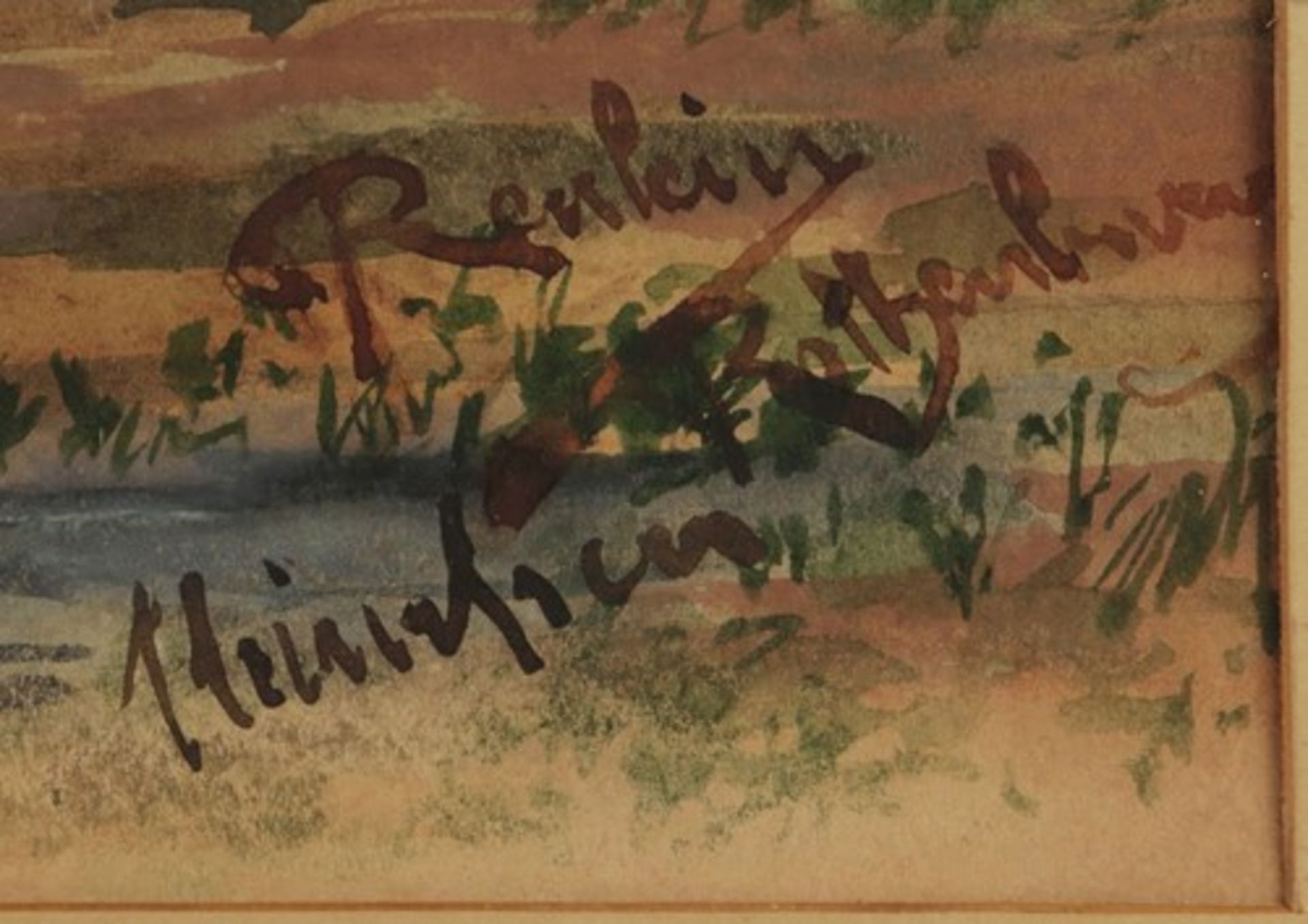 Reulein, Julius Sebald - Rothenburg o.T.Münchner Maler, 2 Aquarelle, "Das Kobolzeller Tor" u. "Altes - Bild 5 aus 6