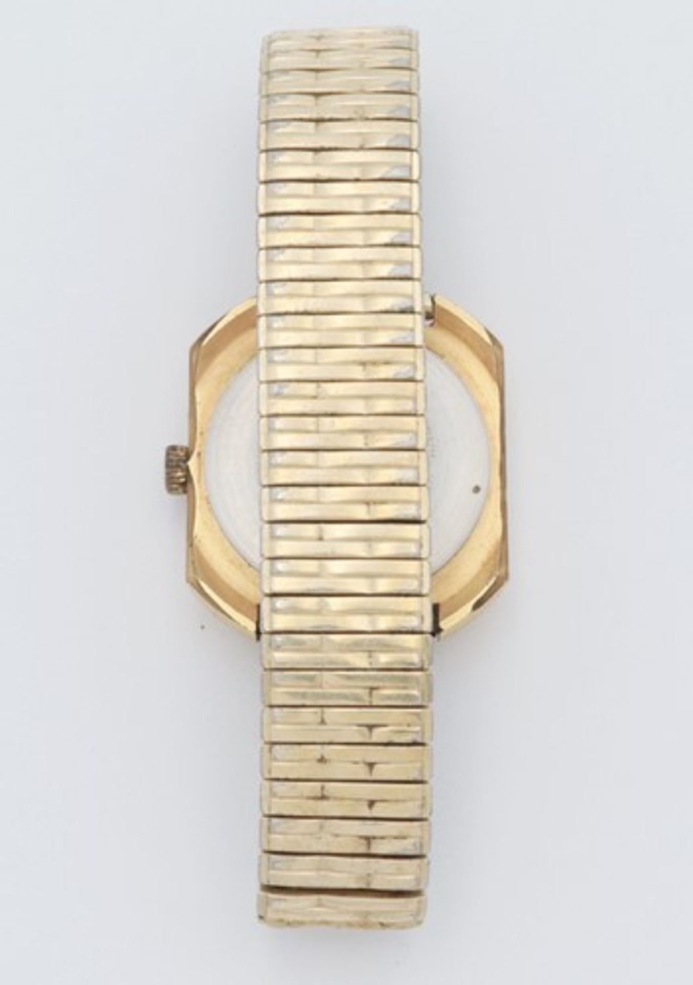 Junghans - HerrenarmbanduhrEdelstahl, goldfarben, quadr. Gehäuse, ca.3,2 x 3,2cm, goldfarbenes - Bild 3 aus 5