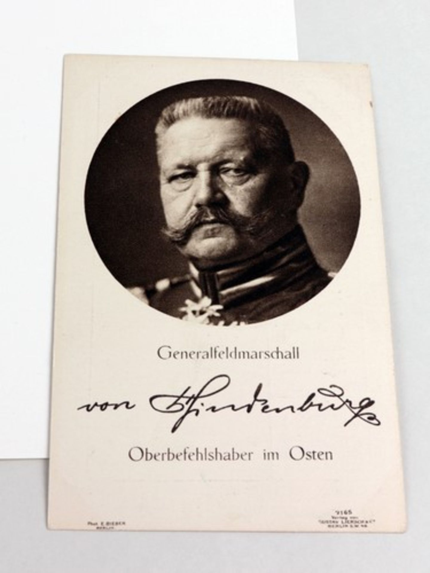 Hindenburg, Paul von - Autograph1847 Posen -1934 Gut Neudeck, preußischer Feldmarschall, - Bild 4 aus 4
