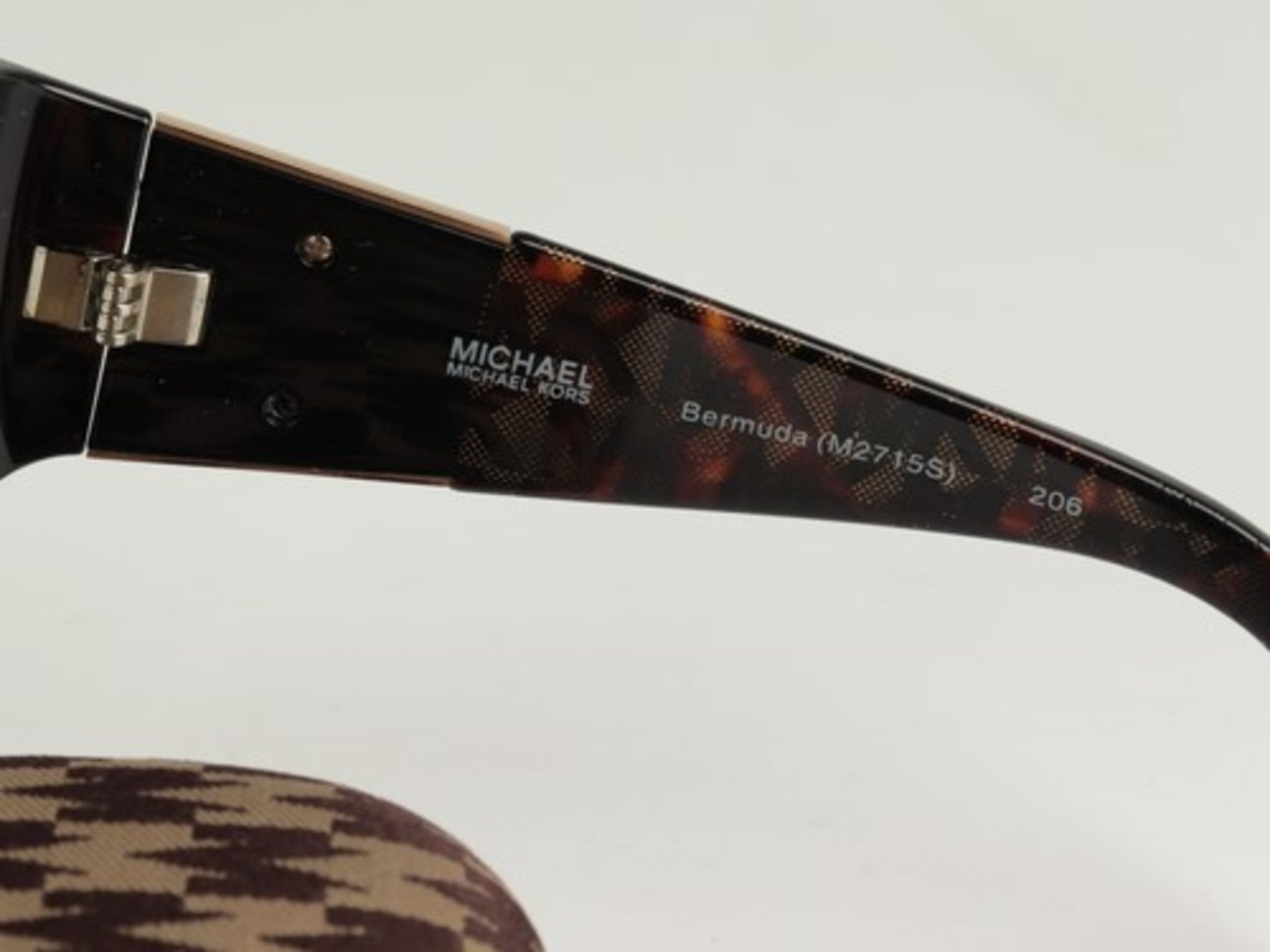 Michael Kors - BrillengestellKunststoff in Hornoptik, auf den Bügeln goldfarbener Monogrammdekor MK, - Bild 3 aus 5