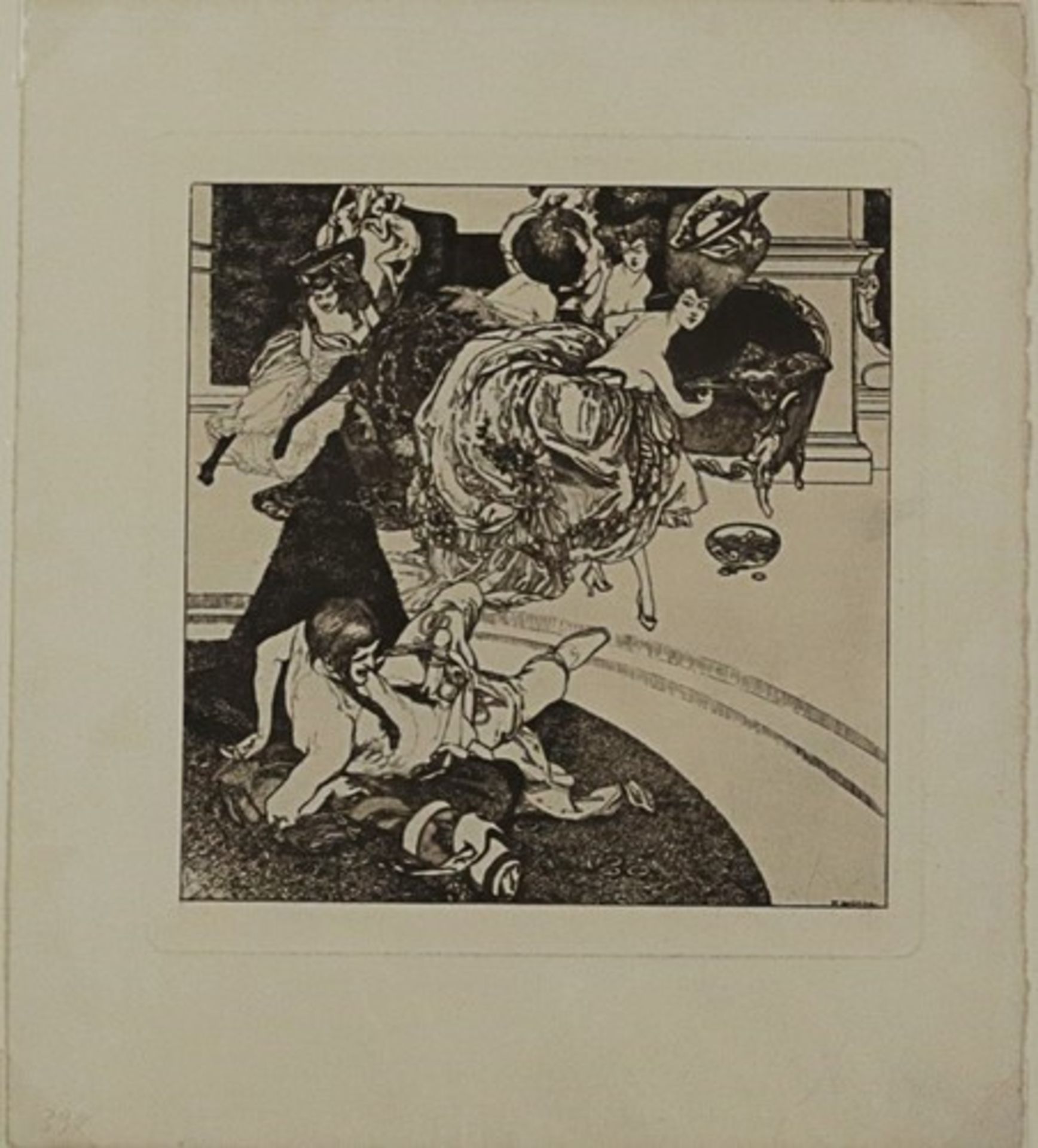 Bayros, Franz von - Erotica1866 Zagreb - 1924 Wien, Studium an der Wiener Akademie, ab 1897 an den - Bild 2 aus 3